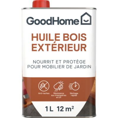 Huile extérieure protectrice et nourrissante mobilier de jardin GoodHome 1L