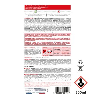 Huile extérieure protectrice teck et bois exotiques 500ml