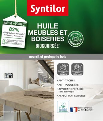 Huile meuble Syntilor Biosourcée effet chêne 0,5L