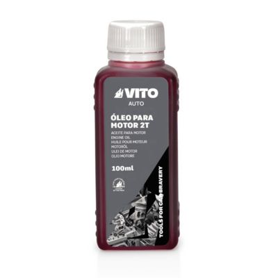 Huile moteur 2 Temps 1L Lubrifiant Semi Synthétique Tronçonneuse, Débroussailleuse, Taille-haie, Scooter VITO