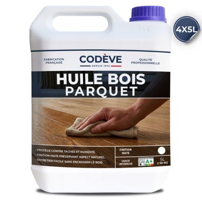 Huile Parquet - 20 L   - Codeve Bois - Chêne rustique