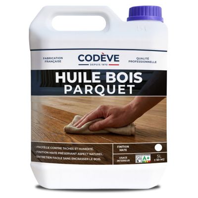 Huile Parquet - 5 L   - Codeve Bois - Chêne clair