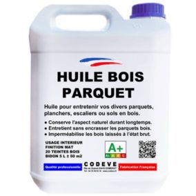 Huile Parquet -  5 L   - Codeve Bois - Chêne foncé