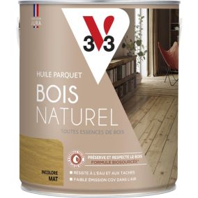 Huile parquet bois naturel V33 incolore mat 2,5L