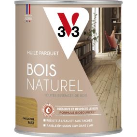 Huile parquet bois naturel V33 incolore mat 750ml