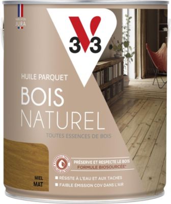 Huile parquet bois naturel V33 miel mat 2,5L