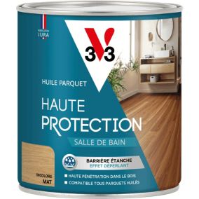 Huile parquet haute protection salle de bain V33 incolore mat 750ml