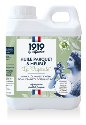 Huile parquet & meuble bois incolore ultra mat 1L - Biosourcée 1919 BY MAULER