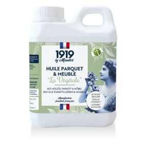 Huile parquet & meuble bois incolore ultra mat 1L - Biosourcée 1919 BY MAULER