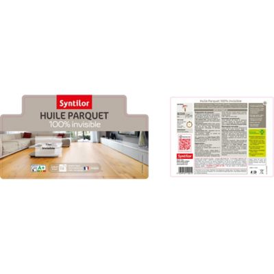 Huile parquet Syntilor 100% invisible mat 2,5L