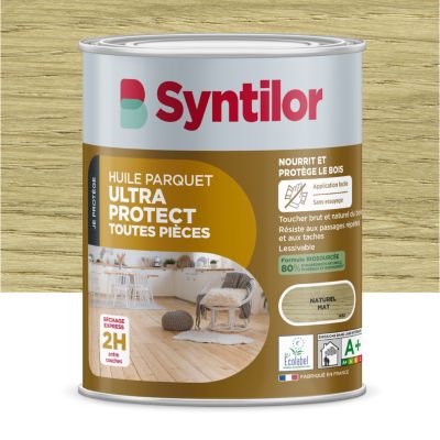 Huile pour parquet biosourcée aspect naturel mat Syntilor 1 L
