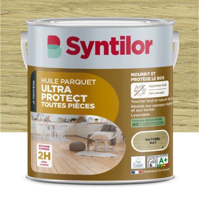 Huile pour parquet biosourcée aspect naturel Syntilor mat 2,5 L