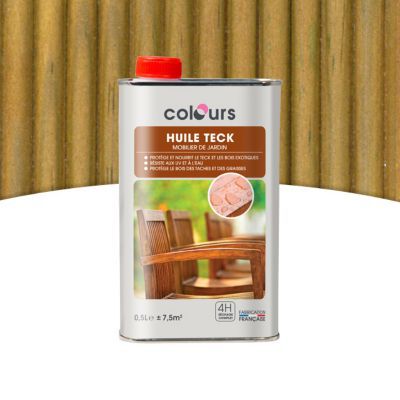  Huile  pour teck  Colours  Incolore 0 5L Castorama