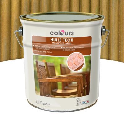 Huile pour teck Colours Incolore 2,5L | Castorama