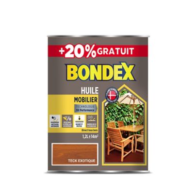 Huile pour teck Exotique Bondex 1L + 20%