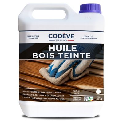 Huile Teintee Bois - 5 L   - Codeve Bois - Chêne rustique