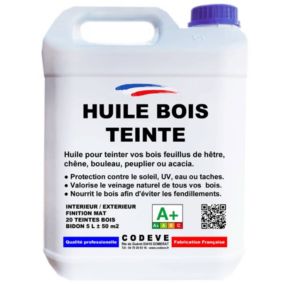Huile Teintee Bois -  5 L   - Codeve Bois - Chêne rustique