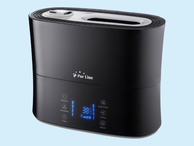 Humidificateur à ultrasons à vapeur chaude ou tiède pour 35 m2
