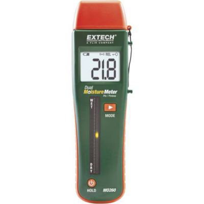 Humidimètre Extech MO260 - Mesure invasive et non destructive de l'humidité 0 à 99,9 % vol