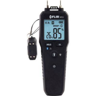 Humidimètre matériaux MR55 - mesure invasive par broches, Bluetooth, écran rétroéclairé