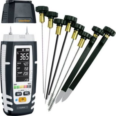 Humidimètre matériel Laserliner DampMaster Allround Set - mesure bois et matériaux de construction.