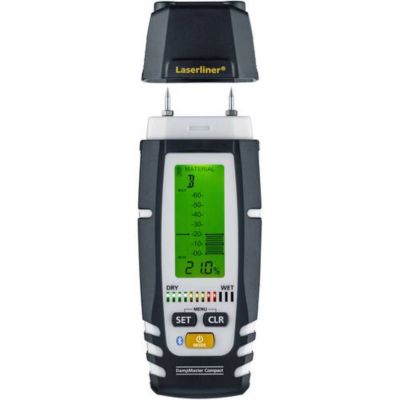 Humidimètre non invasif Laserliner DampMaster Compact Plus 082.321A, Bluetooth, écran rétroéclairé