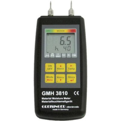 Humidimètre professionnel Greisinger GMH 3810 - mesure invasive pour bois et matériaux de construction