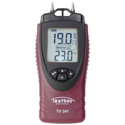 Humidimètre Testboy TV 341 - Mesure d'humidité 0-55% pour bois et matériaux de construction