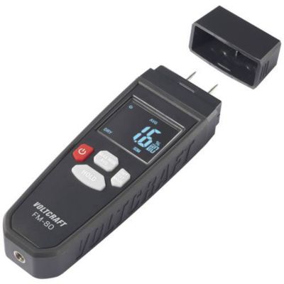Humidimètre VOLTCRAFT FM-80 - hygromètre 2-en-1 pour bois et matériaux de construction