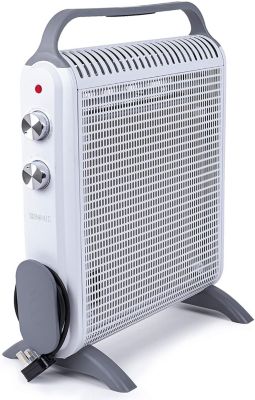 HV180 WE Chauffage électrique 1800W Radiateur avec 2 puissances Thermostat réglable Triple protection mobile Duronic