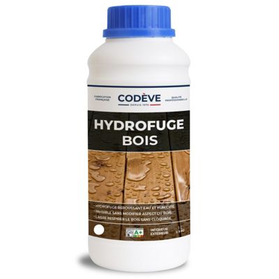 Hydrofuge Bois - 1 L   - Codeve Bois - Pour Votre Terrasse, Bardage, Volet, Lambris Ou Meuble En Bois.