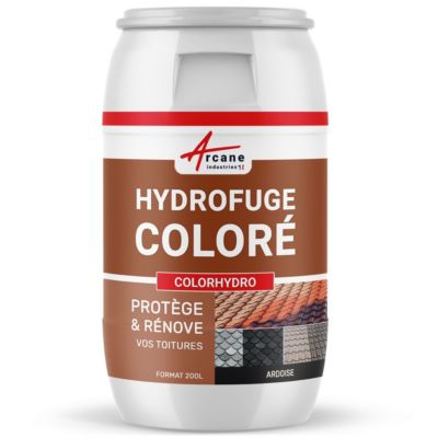 Hydrofuge Coloré Tuile et Toiture - COLORHYDRO Ardoise - RAL 9004 - 200 L - ARCANE INDUSTRIES