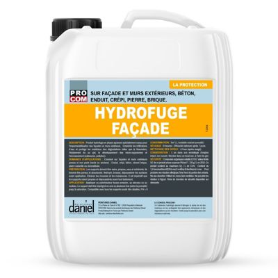 Hydrofuge façade, imperméabilisation mur extérieur PROCOM-5000-Incolore