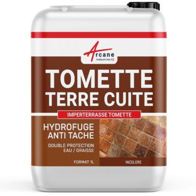 Hydrofuge Imperméabilisant Sol Terrasse IMPERTERRASSE TOMETTES et TERRES CUITES  - 1 L (jusqu'à 5m²) - ARCANE INDUSTRIES