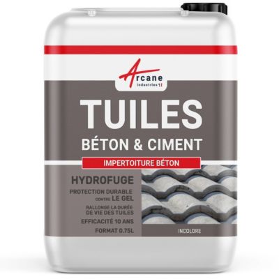 Hydrofuge Imperméabilisant Toiture - Tuile Béton - IMPERTOITURE BETON  - 0.75 L (jusqu'à 3.75 m²) - ARCANE INDUSTRIES