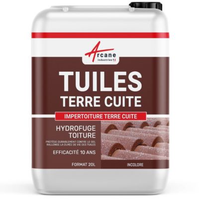 Hydrofuge Toiture -  Imperméabilisant IMPERTOITURE TERRE CUITE  - 20 L (jusqu'à 100 m²) - ARCANE INDUSTRIES