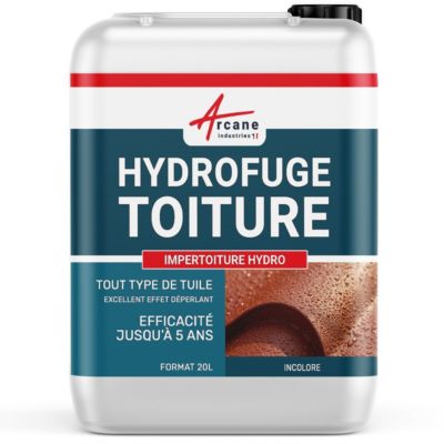 Hydrofuge Toiture, imperméabilisant toiture incolore - IMPERTOITURE HYDRO  - 20 L (jusqu'à 100 m²) - ARCANE INDUSTRIES