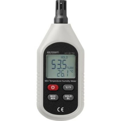 Hygromètre Numérique VOLTCRAFT HY-10 pour Mesure d'Humidité de 0 à 100 % HR