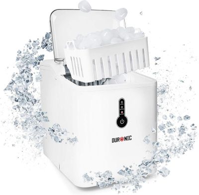 ICM120 WE Machine à glaçons automatique 120W 9 cubes 7 à 9 min Panier 600 g Réservoir 1,5 litre Boisson fraîche Cocktail Duronic