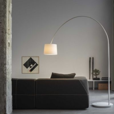 Ideal Lux DORSALE Lampadaire Arc Blanc | Castorama