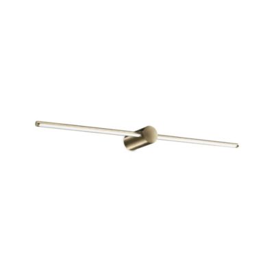 Ideal Lux FILO Salle de bains à LED intégrée à 2 lumières sur miroir lumineux en laiton 1450Lm 3000K IP44