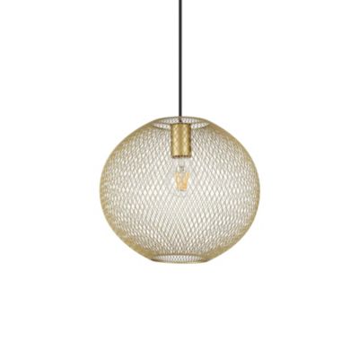 Ideal Lux NET Plafonnier suspendu en fil de fer 29 cm doré