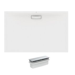 IDEAL STANDARD Receveur  120 X 90 Ultra Flat New acrylique rectangle blanc mat bonde incluse