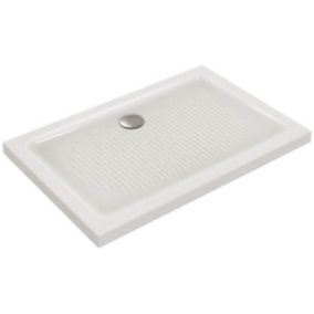 IDEAL STANDARD Receveur antidérapant 100 x 70 Connect à poser ceramique rectangle blanc
