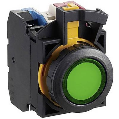Idec CW1L-M1E10QM4G CW Series Bouton-poussoir à accrochage 22 mm 24 V ...