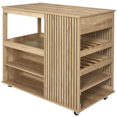 Ilot de cuisine en bois Klaus -  Type: Buffet de cuisine