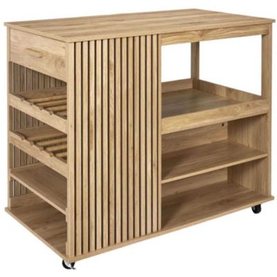 Ilot de cuisine en bois Klaus -  Type: Buffet de cuisine