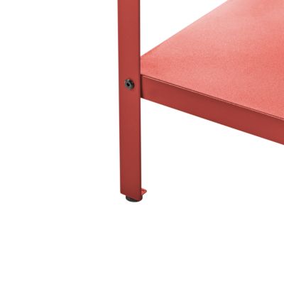 Ilot de cuisine extérieure avec évier VILAMA Rouge Métal