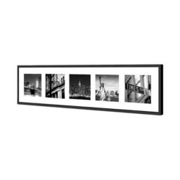 Image encadrée New York noir et blanc 30 x 120 cm