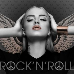 Image encadrée Rock'n Roll 3D 60 x 60 cm